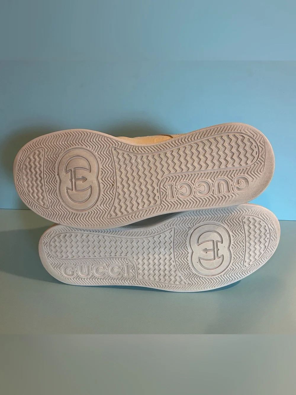 Gucci Men's White Leather Sneakers